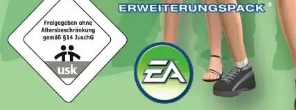The Sims 2: University, the USK square on its front