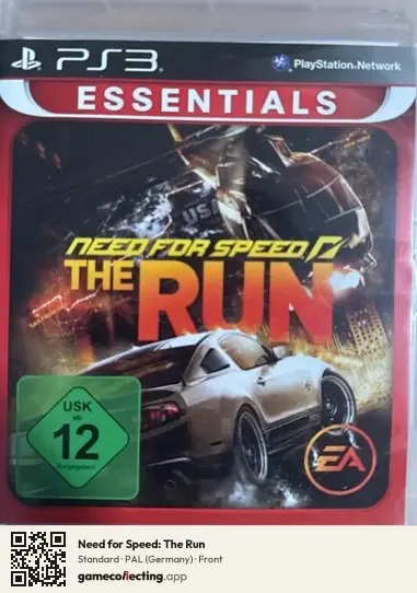 Need for Speed: The Run PlayStation 3, Germany box front