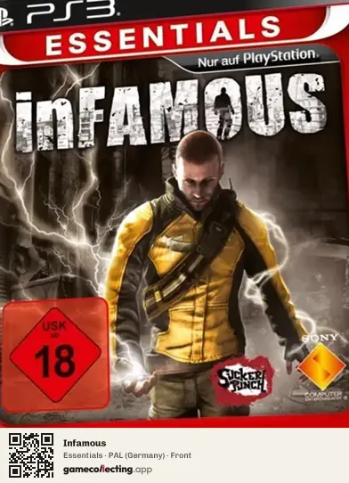 Infamous PlayStation 3, Germany box front