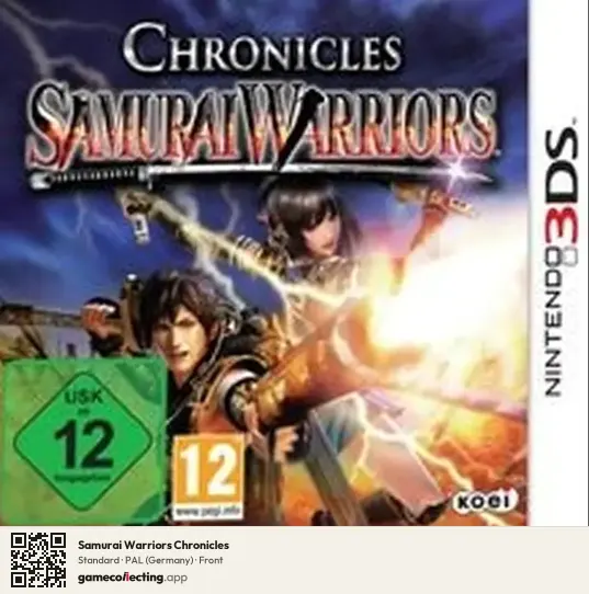 Samurai Warriors Chronicles Nintendo 3DS, Germany box front