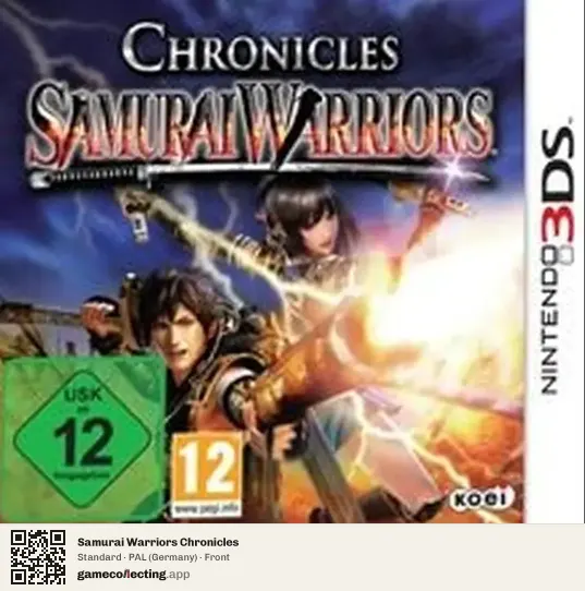 Samurai Warriors Chronicles Nintendo 3DS, Germany box front
