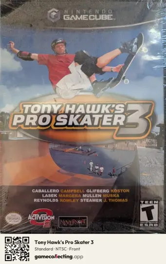 Tony Hawk's Pro Skater 3 Nintendo GameCube, NTSC box front