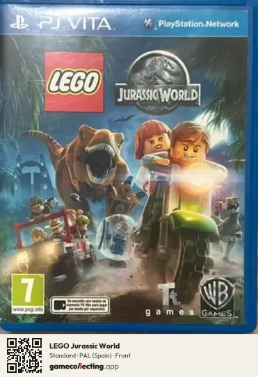 LEGO Jurassic World PlayStation Vita, Spain box front