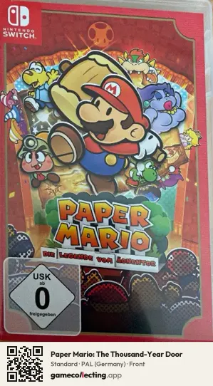 Paper Mario: The Thousand-Year Door Nintendo Switch, Germany box front