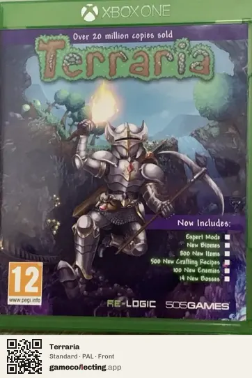 Terraria Xbox One, PAL box front