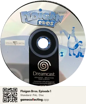 Floigan Bros. Episode 1 Sega Dreamcast, PAL disc