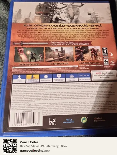 Conan Exiles PlayStation 4, Germany box back