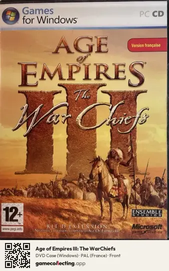 Age of Empires III: The WarChiefs Computer, France box front