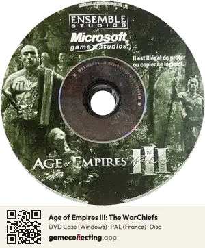 Age of Empires III: The WarChiefs Computer, PAL disc