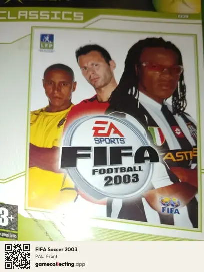 FIFA Soccer 2003 Xbox, PAL box front