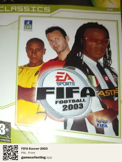 FIFA Soccer 2003 Xbox, PAL box front