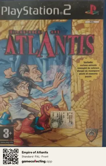 Empire of Atlantis PlayStation 2, PAL box front