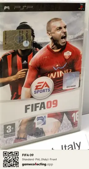 FIFA 09 PlayStation Portable, Italy box front