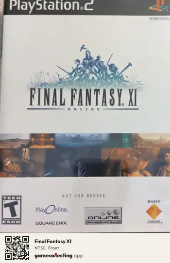 Final Fantasy XI PlayStation 2, NTSC box front