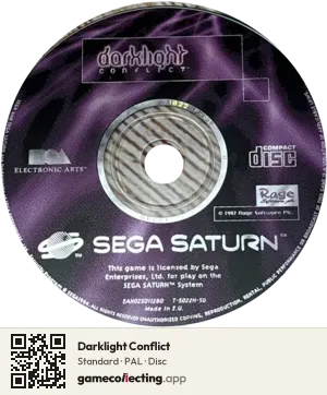 Darklight Conflict Sega Saturn, PAL disc