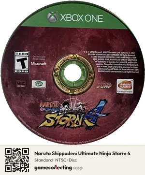 Naruto Shippuden: Ultimate Ninja Storm 4 Xbox One, NTSC disc