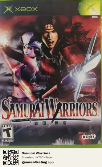 Samurai Warriors Xbox, NTSC box front
