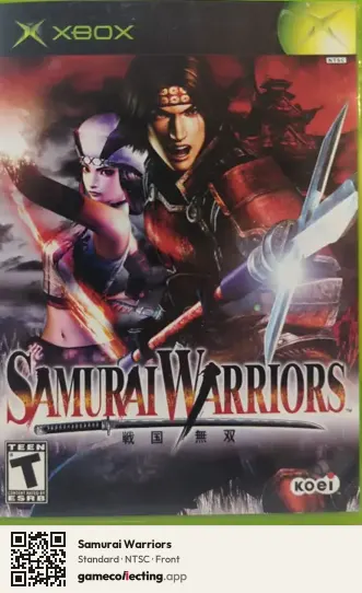 Samurai Warriors Xbox, NTSC box front