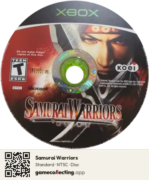 Samurai Warriors Xbox, NTSC disc