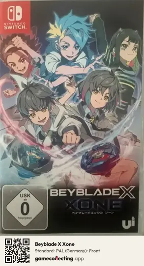 Beyblade X Xone Nintendo Switch, Germany box front