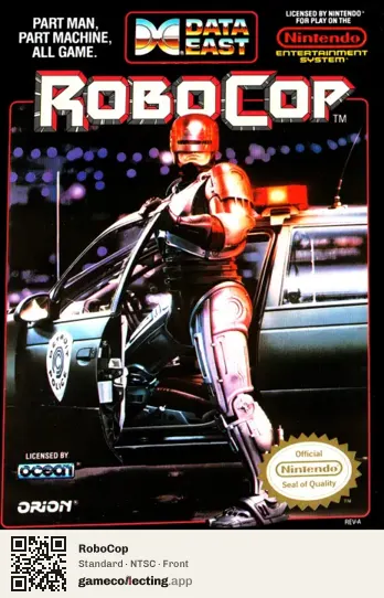 RoboCop Nintendo Entertainment System, NTSC box front