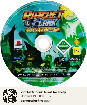 Ratchet & Clank: Quest for Booty PlayStation 3, PAL disc