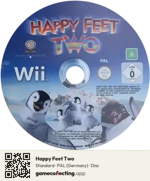 Happy Feet Two Nintendo Wii, PAL disc