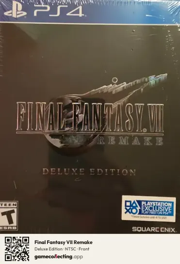 Final Fantasy VII Remake PlayStation 4, NTSC box front