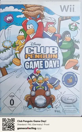 Club Penguin: Game Day! Nintendo Wii, Germany box front