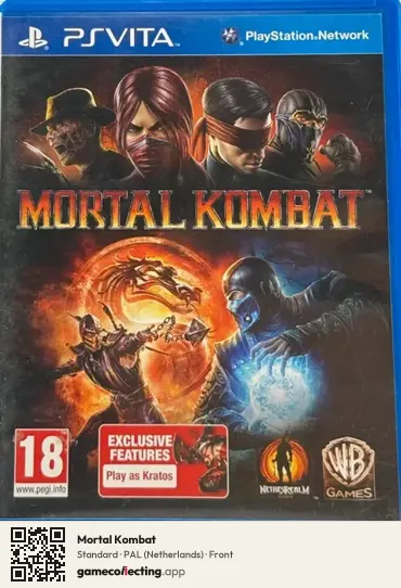 Mortal Kombat PlayStation Vita, Netherlands box front