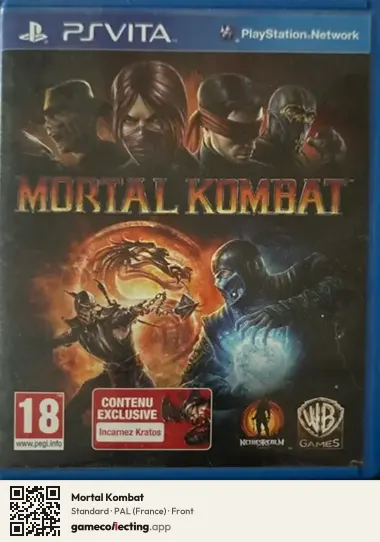 Mortal Kombat PlayStation Vita, France box front