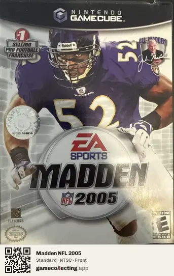 Madden NFL 2005 Nintendo GameCube, NTSC box front