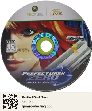 Perfect Dark Zero Xbox 360, Asia disc
