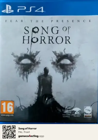 Song of Horror PlayStation 4, PAL box front