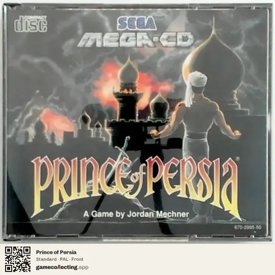 Prince of Persia Sega Mega-CD / Sega CD, PAL box front