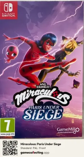 Miraculous: Paris Under Siege Nintendo Switch, PAL box front