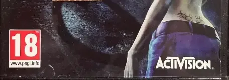 Vampire: The Masquerade - Bloodlines, the PEGI square on its front