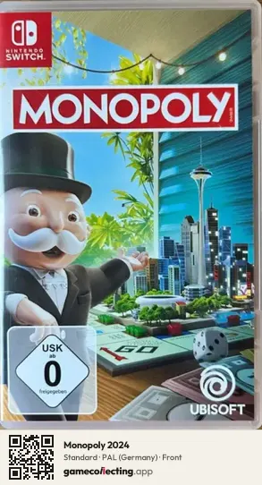Monopoly 2024 Nintendo Switch, Germany box front