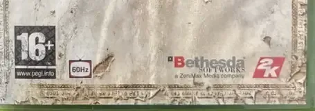The Elder Scrolls IV: Oblivion, the PEGI square on its front
