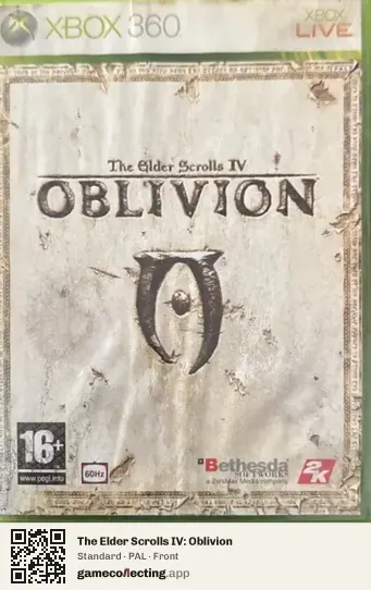 The Elder Scrolls IV: Oblivion Xbox 360, PAL box front