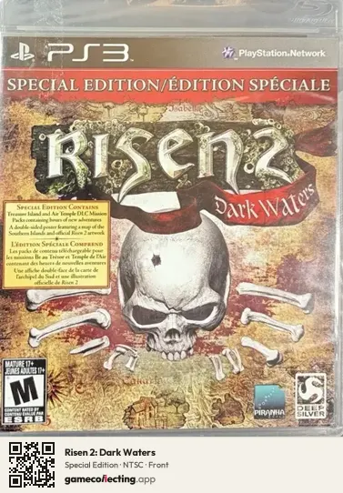 Risen 2: Dark Waters PlayStation 3, NTSC box front
