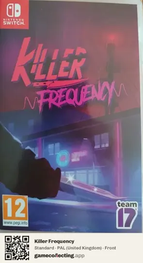 Killer Frequency Nintendo Switch, United Kingdom box front