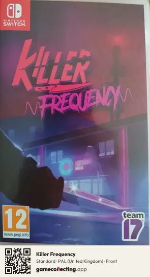 Killer Frequency Nintendo Switch, United Kingdom box front