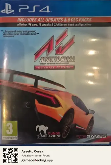 Assetto Corsa PlayStation 4, Germany box front