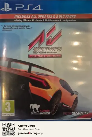 Assetto Corsa PlayStation 4, Germany box front