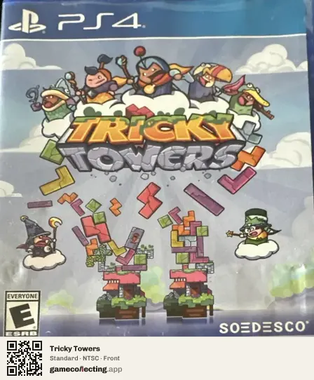 Tricky Towers PlayStation 4, NTSC box front