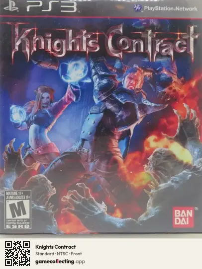 Knights Contract PlayStation 3, NTSC box front