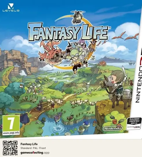 Fantasy Life Nintendo 3DS, PAL box front