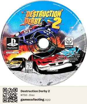 Destruction Derby 2 PlayStation, NTSC disc