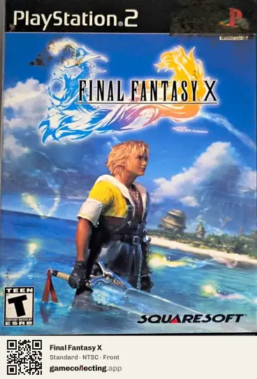 Final Fantasy X PlayStation 2, NTSC box front